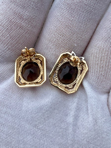 14K Citrine Earrings