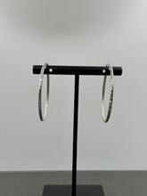 Load image into Gallery viewer, 10K WG Hoop Earrings
