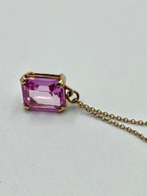 Load image into Gallery viewer, 10K Pink Topaz Necklace
