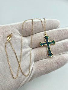 10K Cross And Chain