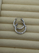 Load image into Gallery viewer, 10K WG Hoop Earrings
