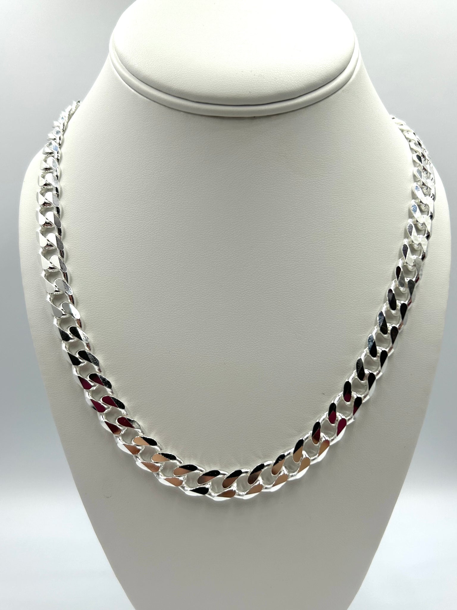 Curb Chain Necklace Silver