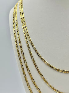 10K Figaro Chain 2.5MM