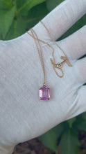 Load and play video in Gallery viewer, 10K Pink Topaz Necklace
