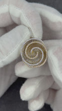 Load and play video in Gallery viewer, 14K Two tone Spiral Pendant

