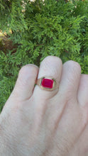 Load and play video in Gallery viewer, 14K Ruby Ring
