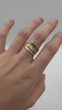 Load and play video in Gallery viewer, 10K Ruby Snake Ring
