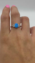 Load and play video in Gallery viewer, 925 Blue Opal Ring
