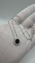 Load and play video in Gallery viewer, 14K Black Onyx Diamond Necklace
