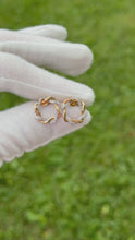 Load and play video in Gallery viewer, 10K Diamond Earrings
