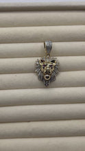 Load and play video in Gallery viewer, 10K Diamond Lion Pendant
