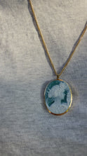 Load and play video in Gallery viewer, 18K Blue Agate Cameo
