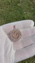 Load and play video in Gallery viewer, 14K Two tone Spiral Pendant
