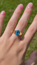Load and play video in Gallery viewer, 14K Swiss Topaz Ring
