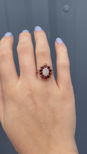 Load and play video in Gallery viewer, 9CT Opal Ruby Ring
