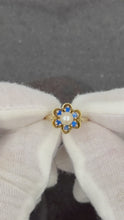 Load and play video in Gallery viewer, 10K Pearl &amp; Topaz Ring
