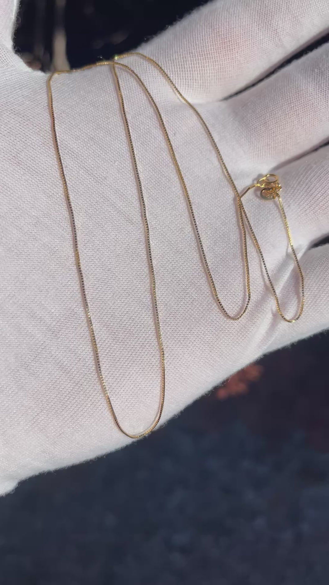 14K Box Link Chain