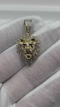 Load and play video in Gallery viewer, 10K Diamond Lion Pendant
