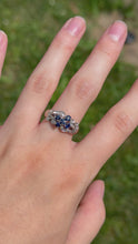 Load and play video in Gallery viewer, 14K Sapphire &amp; Diamond Ring
