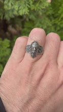 Load and play video in Gallery viewer, Sterling Silver Viking Ring
