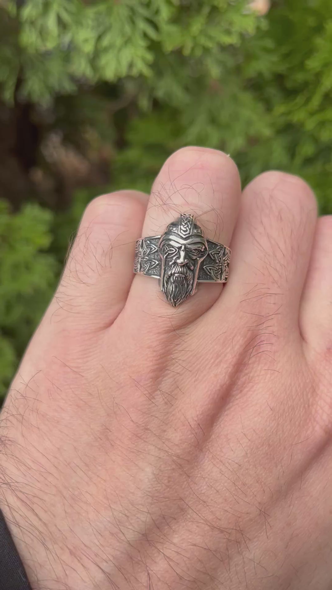 Sterling Silver Viking Ring