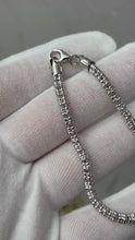 Load and play video in Gallery viewer, 925 Fancy Ice Italian Bracelet
