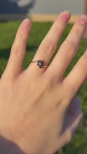 Load and play video in Gallery viewer, 10K Sapphire Flower Ring

