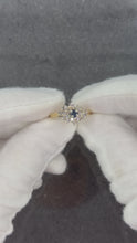 Load and play video in Gallery viewer, 10K Sapphire &amp; Diamond Ring
