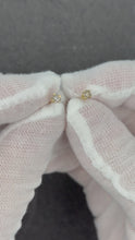 Load and play video in Gallery viewer, 14K Diamond Earrings- Twist backs
