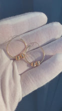 Load and play video in Gallery viewer, 14K Hoop Earrings
