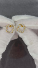 Load and play video in Gallery viewer, 10K Diamond Earrings
