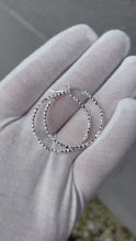 Load and play video in Gallery viewer, Sterling Silver Hoop Earrings

