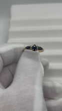 Load and play video in Gallery viewer, 10K Sapphire Diamond Ring
