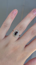 Load and play video in Gallery viewer, 14K Sapphire &amp; Diamond Ring
