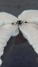 Load and play video in Gallery viewer, 14K Sapphire &amp; Diamond Ring
