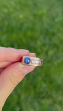 Load and play video in Gallery viewer, 10K Blue Sapphire &amp; Diamond Ring
