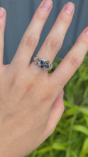 Load and play video in Gallery viewer, 14K Sapphire &amp; Diamond Ring
