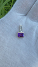 Load and play video in Gallery viewer, 14K Amethyst &amp; Diamond Pendant
