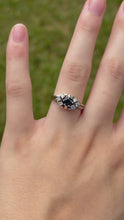Load and play video in Gallery viewer, 14K Sapphire &amp; Diamond Ring
