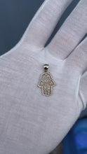 Load and play video in Gallery viewer, 10K Hamsa Pendant
