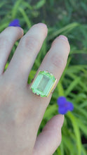 Load and play video in Gallery viewer, 14K Uranium Glass Ring
