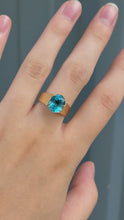Load and play video in Gallery viewer, 14K Swiss Topaz Ring
