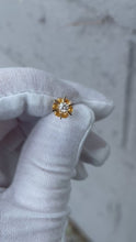 Load and play video in Gallery viewer, 14K Diamond Flower Earrings

