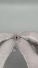 Load and play video in Gallery viewer, 10K Ruby &amp; Diamond Ring
