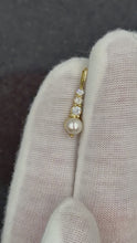 Load and play video in Gallery viewer, 14K Pearl and Diamond Pendant

