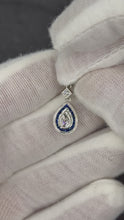 Load and play video in Gallery viewer, 14K Diamond &amp; Sapphire Earrings
