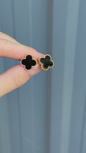 Load and play video in Gallery viewer, 18K Clover Earrings
