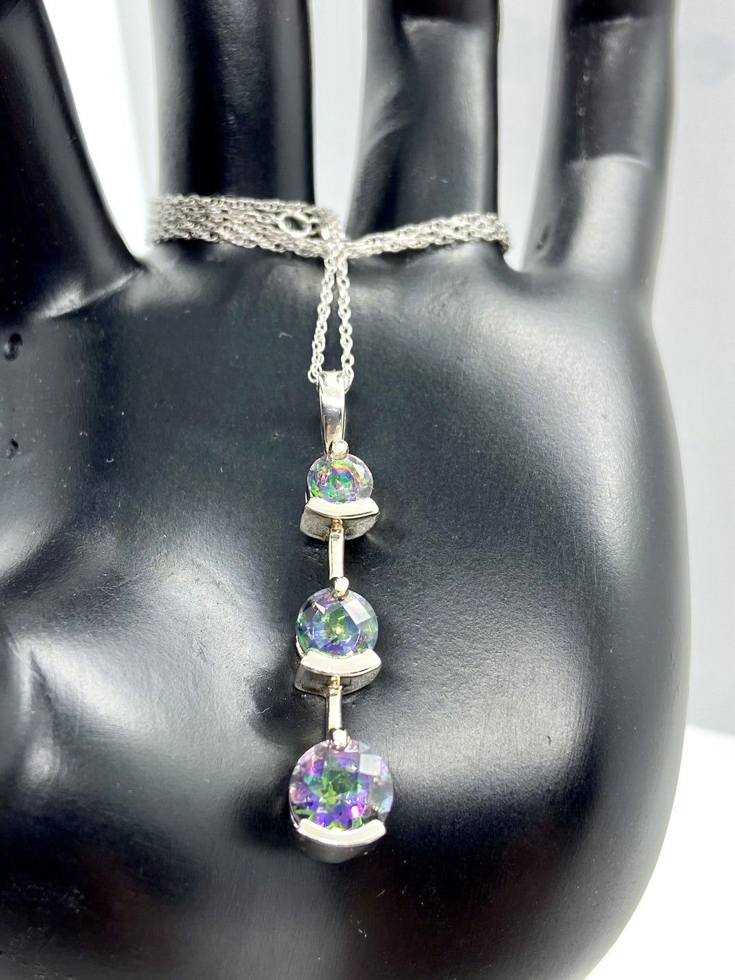 14K Mystic Topaz Necklace